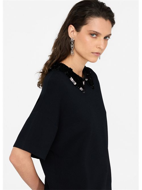 Maglia con paillettes LIU JO | CF5038MS55N/22222